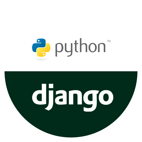 Logos de Python y Django